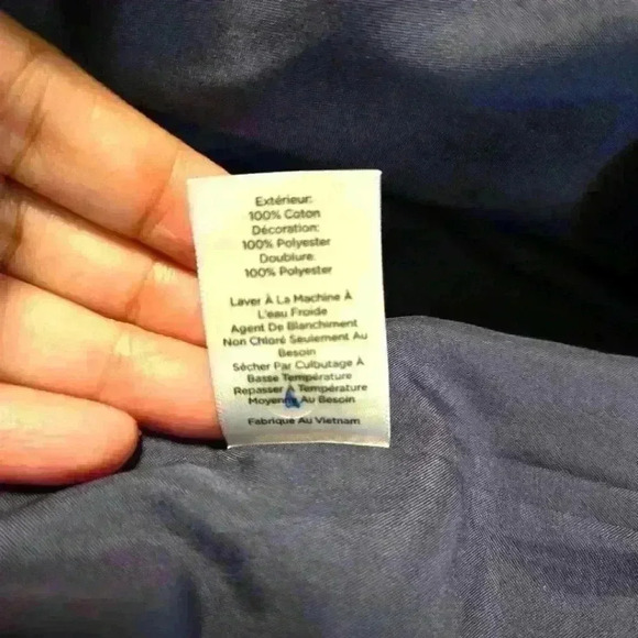 Talbots Women's Chambray Skirt Floral Embroidery Cotton Blue Size 16 #208 - Picture 8 of 9